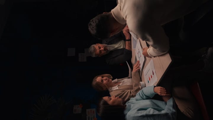 Collaborative Minds Gather For Strategic Evening Meeting