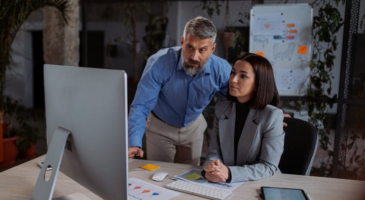 Collaborative Focus in a Modern Office Setting