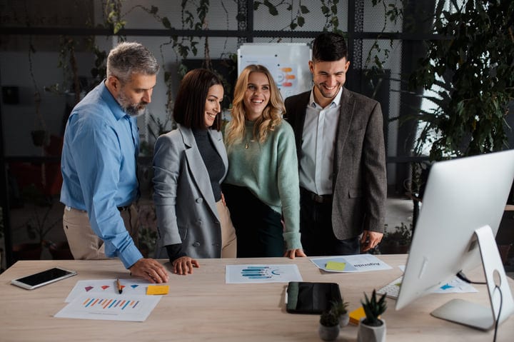Team Collaboration Sparks Innovation In Modern Office