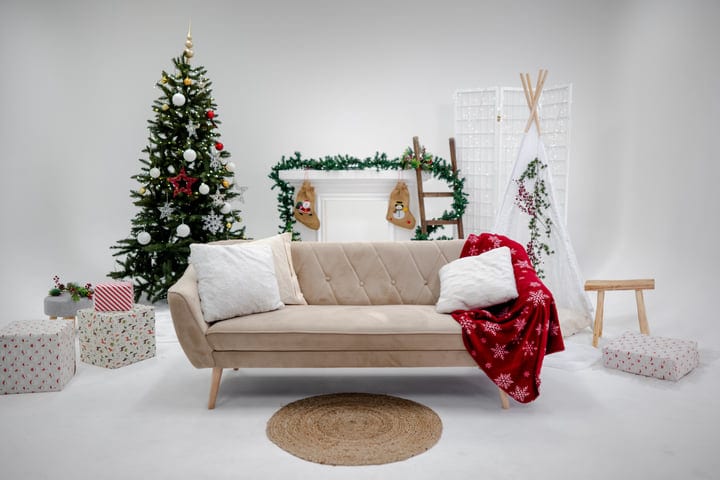 Cozy Living Room Awaits Family Christmas Joy