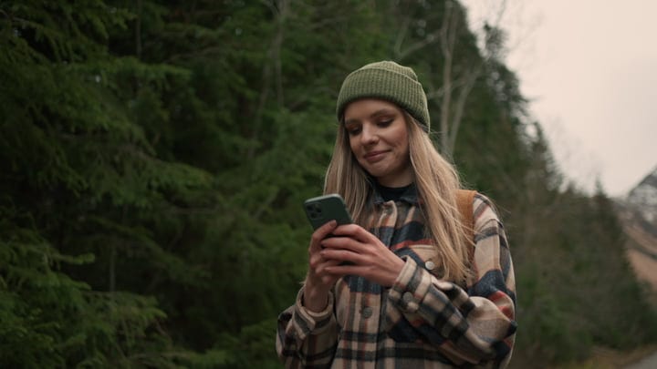 Exploring Nature With A Smartphone In Hand