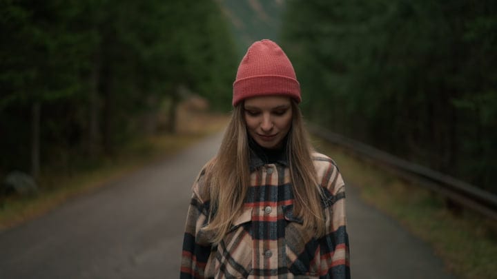 Solitude In The Wilderness: A Hiker's Quiet Moment