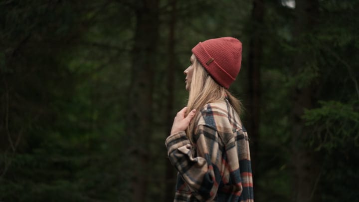 A Thoughtful Pause in the Heart of the Forest