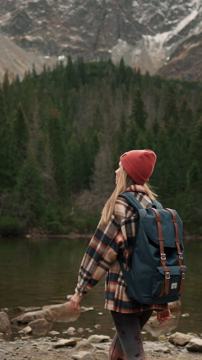 Adventurous Spirit Exploring the Tranquil Lakeside Wilderness