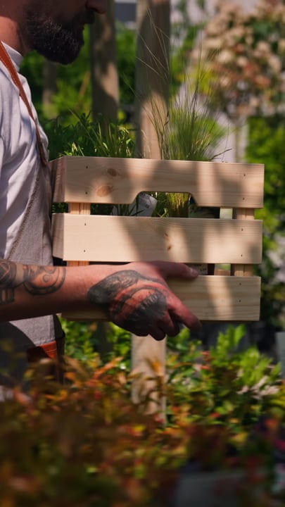 Gardener's Hands Embrace Nature's Vibrant Palette