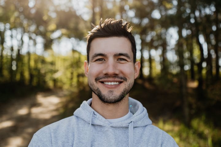 A Bright Smile Captures the Essence of Autumn Adventure