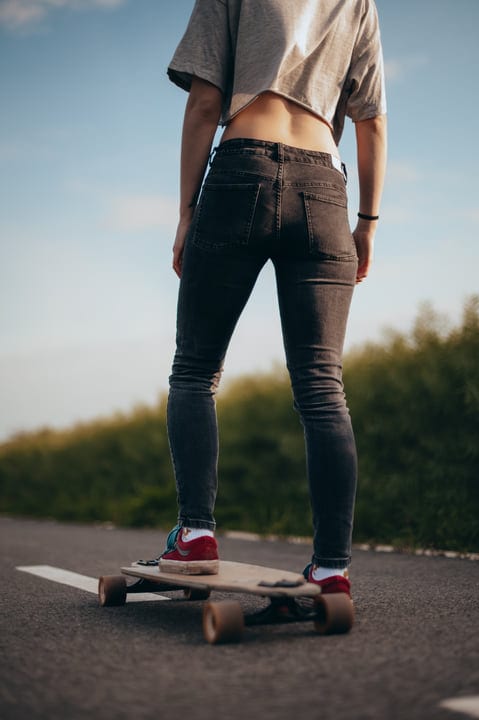 Youthful Freedom Cruising On A Sunny Country Road