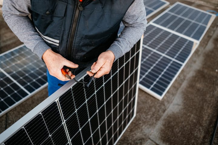 Hands-On Precision With Solar Panel Installation