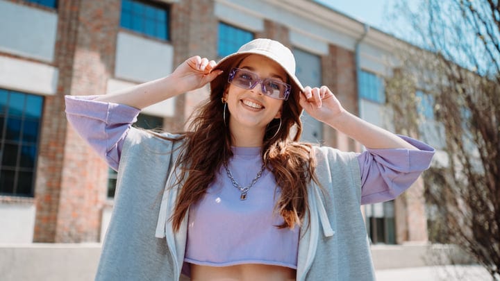 Sunlit Smiles and Stylish Shades on a Spring Day