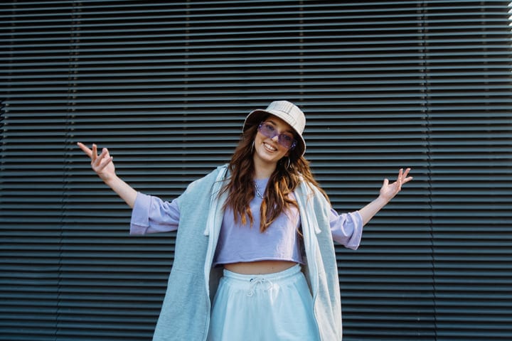 Street Dancer Embraces the Urban Rhythm with Joy
