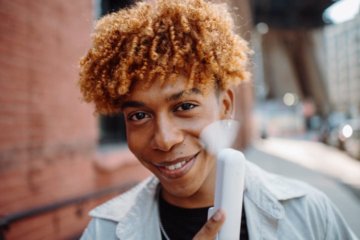 Youthful Energy Caught On A Vibrant City Street