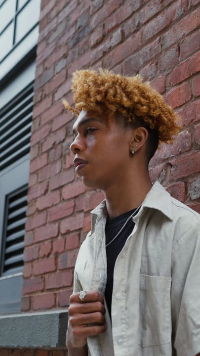 Reflective Moments Against A New York Brick Wall