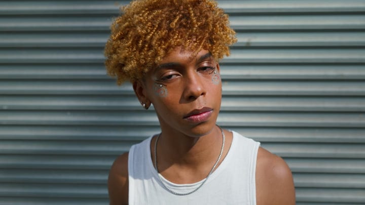 Youthful Expression Against New York City's Urban Backdrop