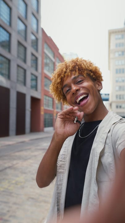 Joyful Urban Youth Capturing A Moment In NYC Streets