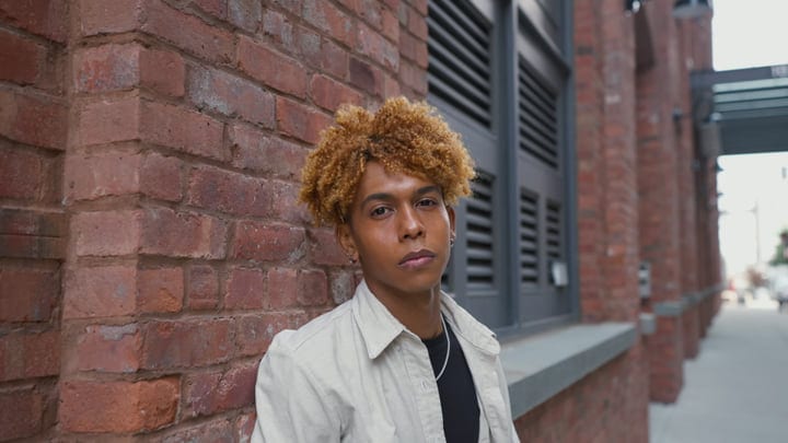 Reflective Moments Against Brick Walls In Urban NYC