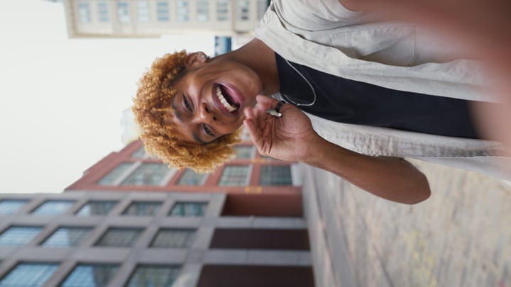 Laughter Echoes Through New York's Streets in Autumn