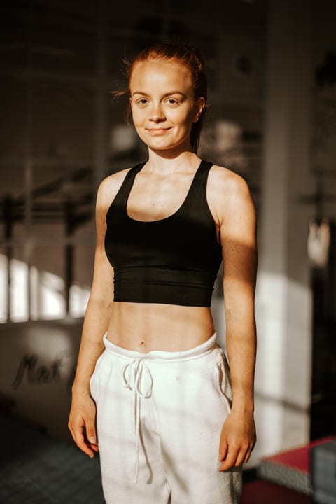 Sunlit Determination: A Woman's Parkour Journey Indoors