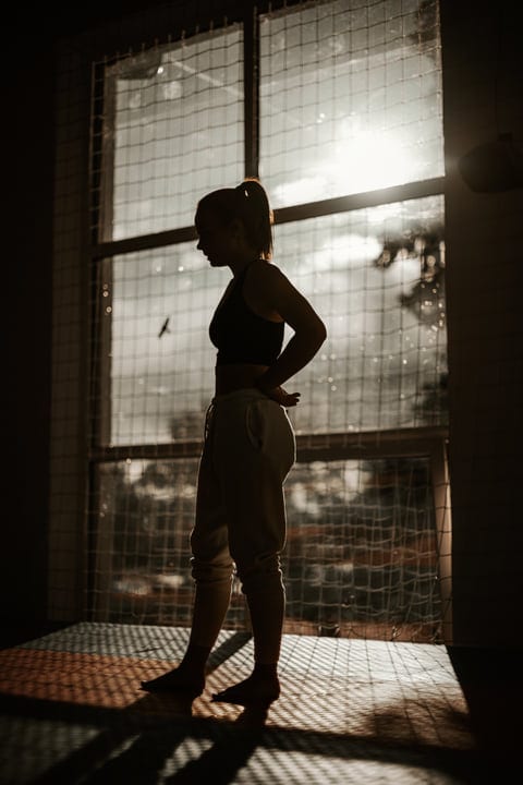 Silhouette Of Woman Captures Urban Parkour Spirit