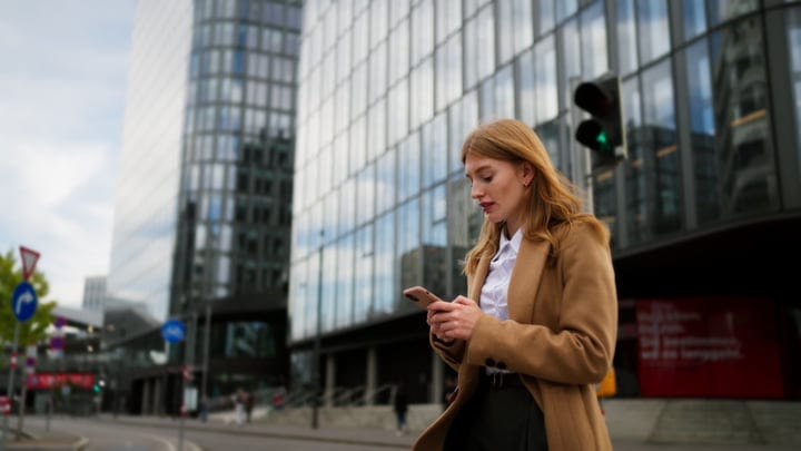 Business Professional Navigating the Vienna Urban Landscape