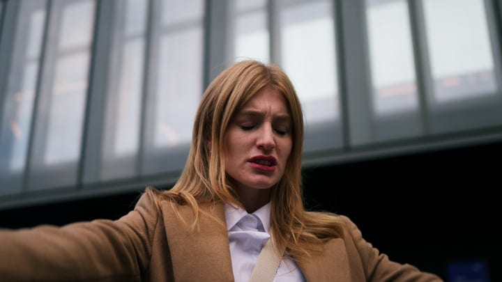 A Professional Faces The Morning Rush In Vienna's Streets