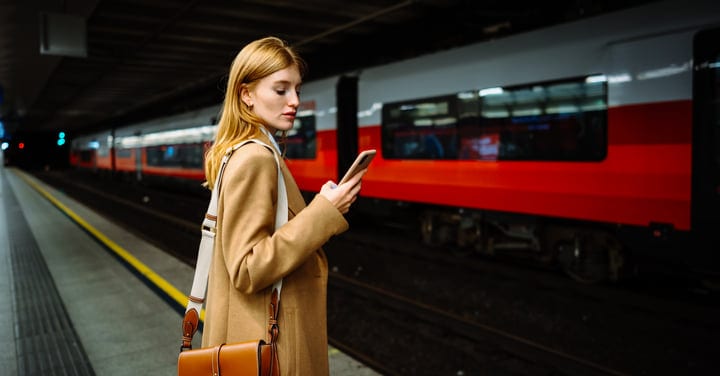A Moment Of Reflection Between Trains In Vienna