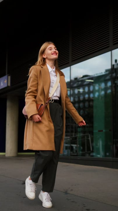 Confident Stroll Through Vienna's Urban Cafe District