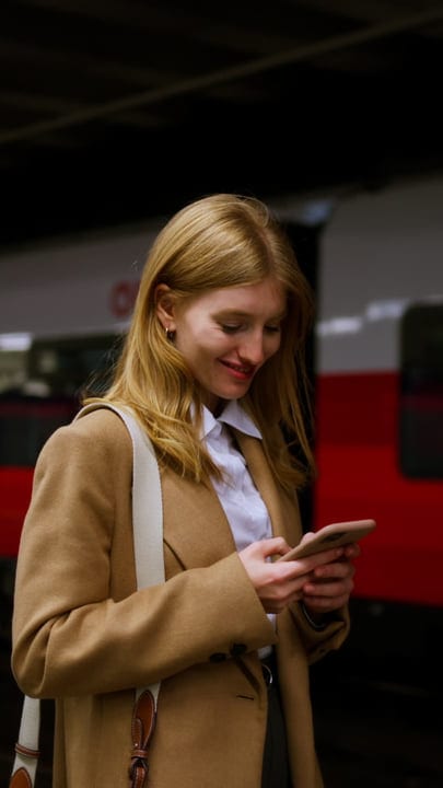 A Businesswoman Finds Inspiration On A Vienna Street