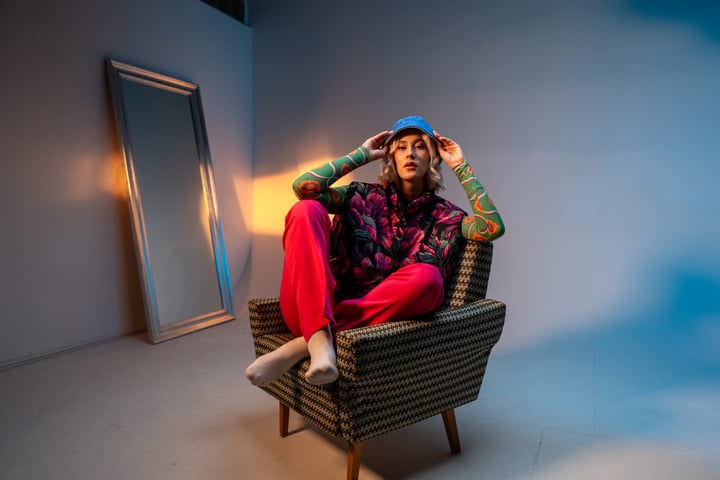 Bold Gen Z Style With A Colorful Studio Vibe
