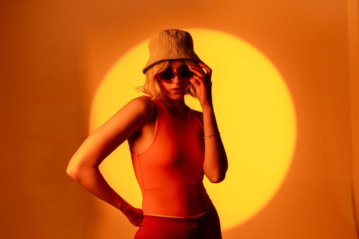 Radiant Gen Z Style In Vibrant Studio Lighting
