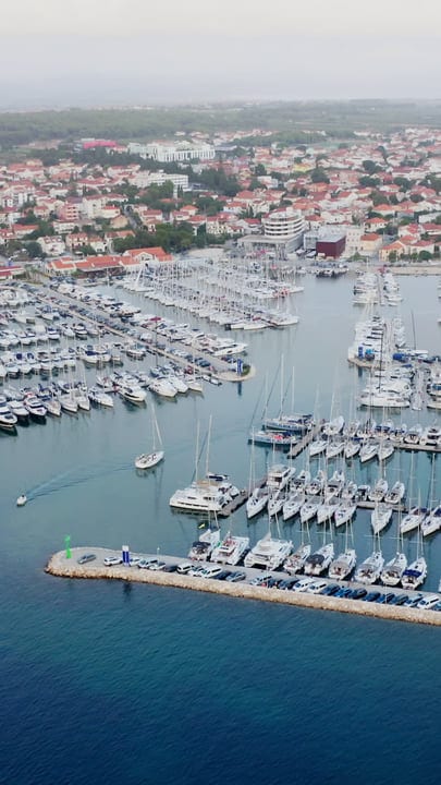 Sailboats Rest Peacefully in a European Marina
