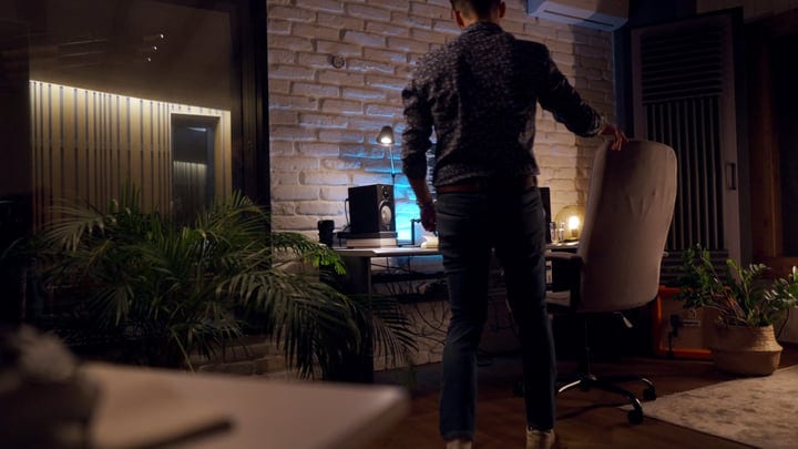 Creative Night Vibes In A Modern Studio Environment