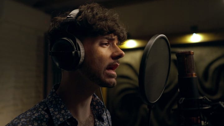 Singer Captures Emotion In A Cozy Studio Setting