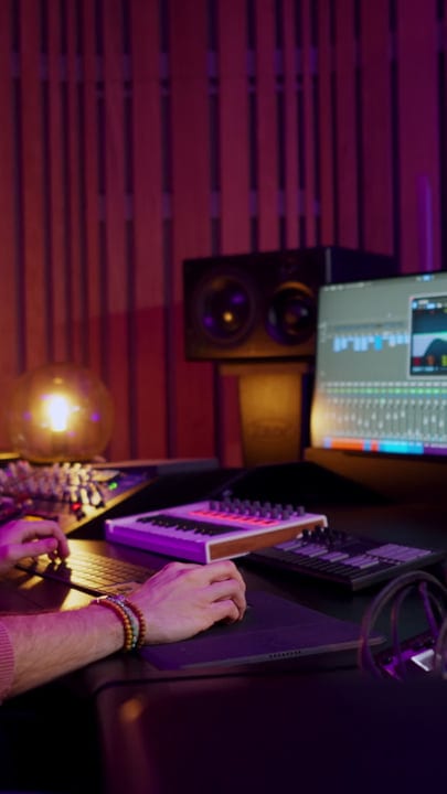 Creating Sonic Landscapes In A Dimly Lit Studio