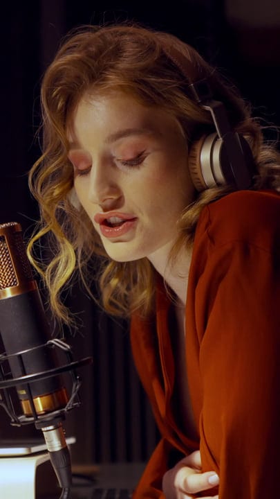 Captivating Voice Echoes In The Recording Studio