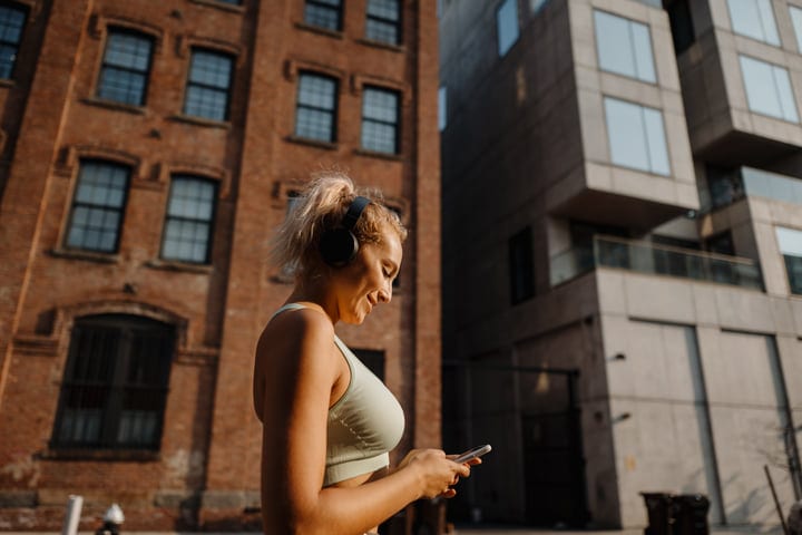 Morning Run Through Sunlit Urban Streets