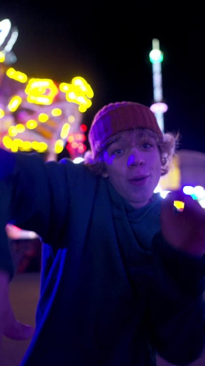 Energetic Youth Embracing The Night In Vibrant Street Dance