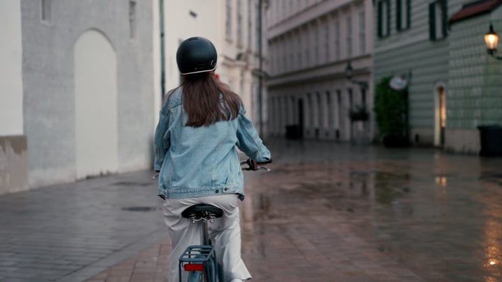 Evening Ride Through Quaint European Streets