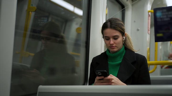 Young Professional Commuting Through Copenhagen With Purpose