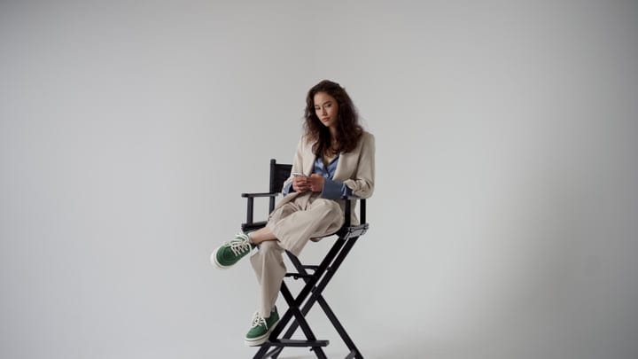 Contemplative Moment In A Chic Studio Setting