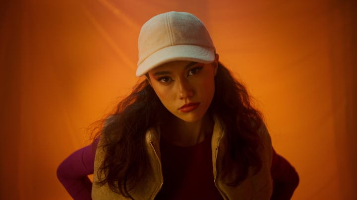 Bold Expression Under Soft Studio Lights Captivates