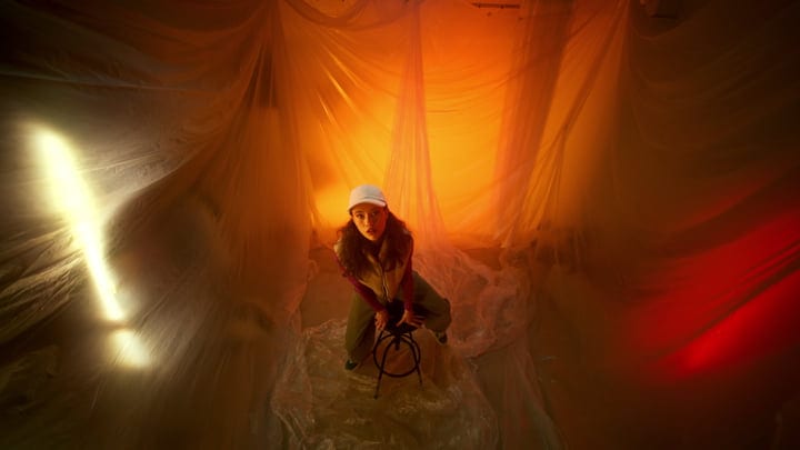 Warm Hues Frame A Fashionable Moment In Studio