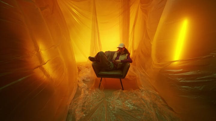 A Moment Of Solitude In A Dreamlike Studio Setting