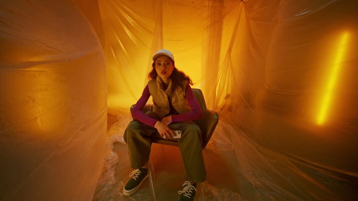 Youthful Confidence in a Warm Studio Glow