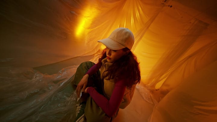 Warm Autumn Glow In Fashion Portrait Studio