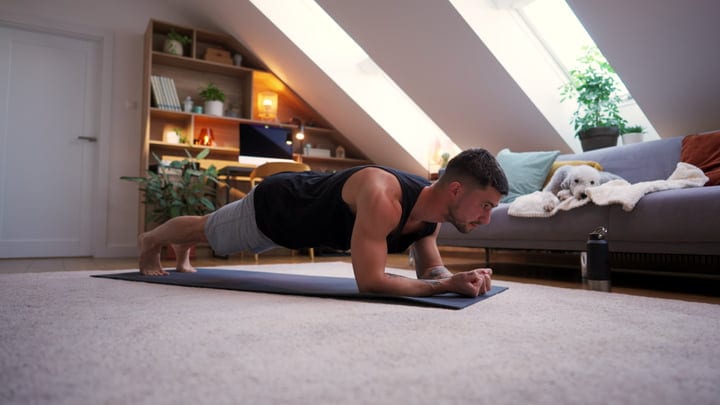 Morning Plank Routine In A Cozy Attic Apartment