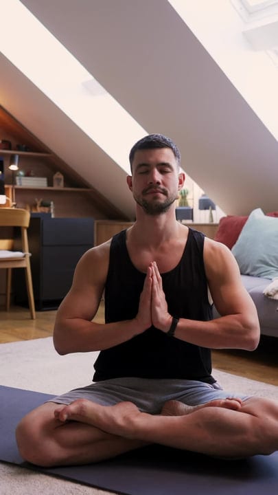 Morning Meditation In A Cozy Attic Apartment