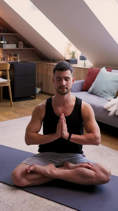Morning Meditation For Balance In A Cozy Attic Space