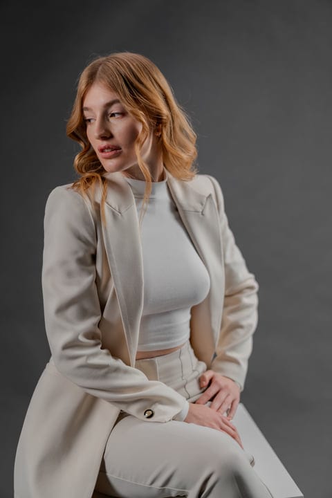 Elegant Attire Meets Timeless Studio Sophistication