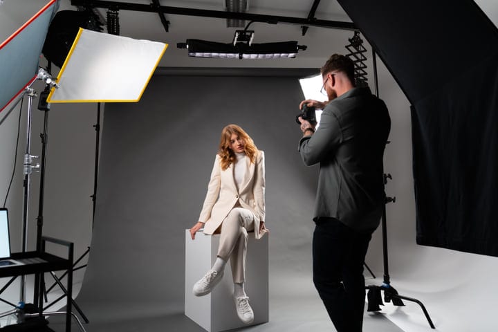 Dynamic Portrait Session In A Professional Photo Studio