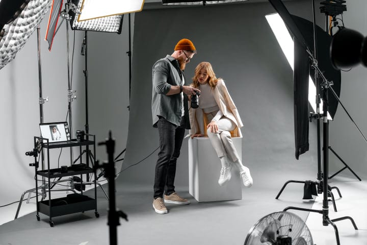 Creative Collaboration In A Modern Photography Studio